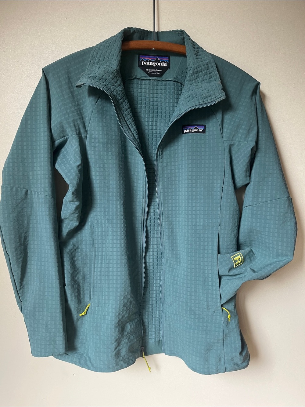 Patagonia Teal R1 Regulator Fleece full-zip Jacket